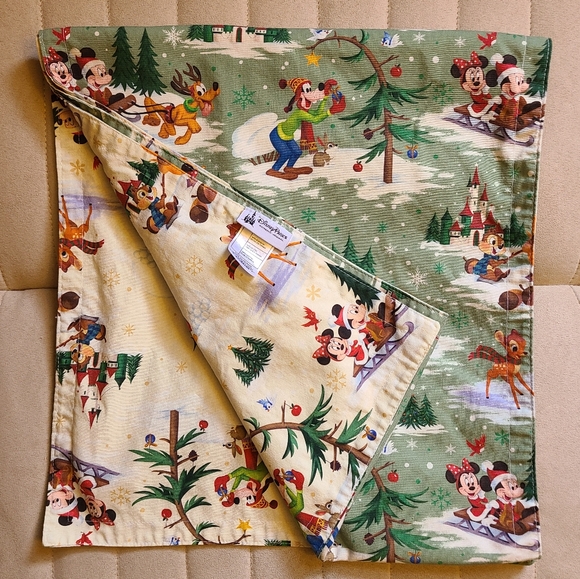 Disney Other - Disney Parks Winter Woodland Mickey and Friends Reversible Holiday Table Runner